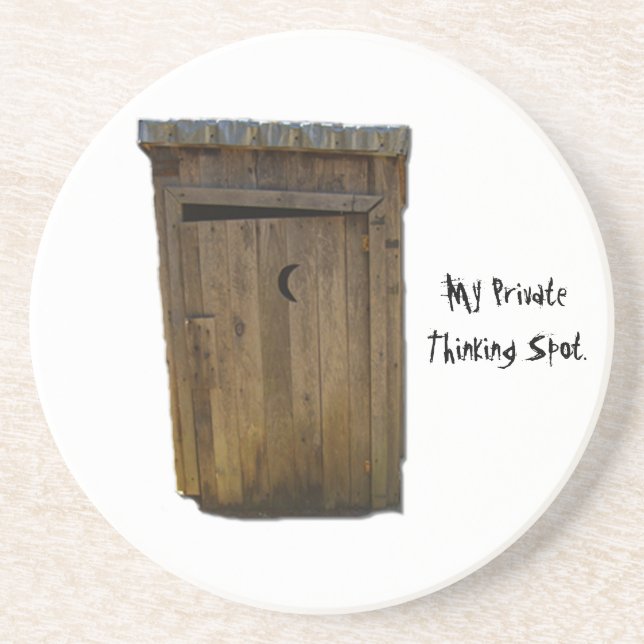 Min privata tänkande fläck underlägg sandsten (Framsidan)