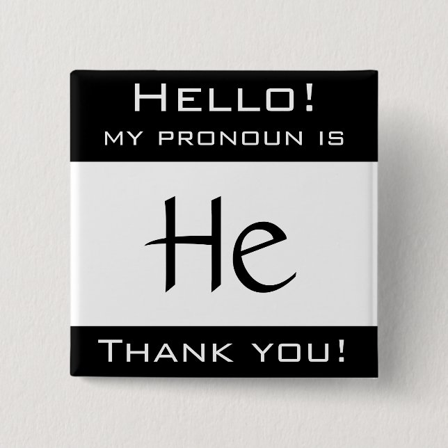 Min pronomen är HONOM Knapp (Framsida)