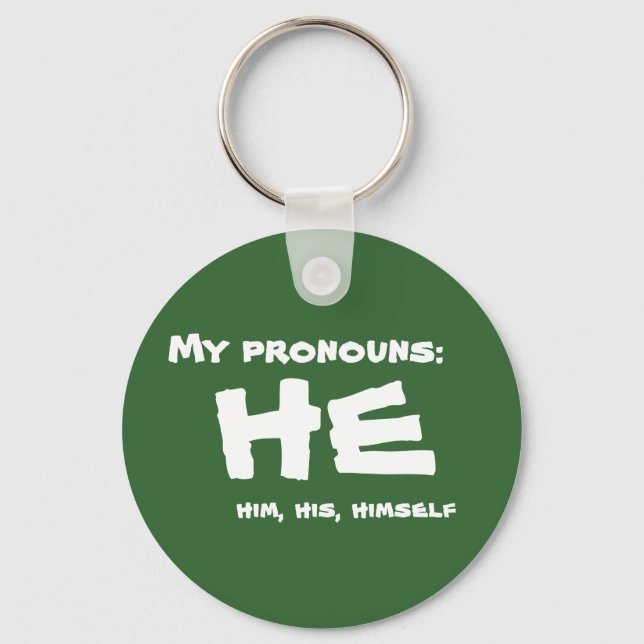 Min Pronouns Nyckelring (Framsida)