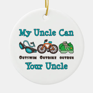Min prydnad för Uncle Outswim Outbike Springa om Julgransprydnad Keramik