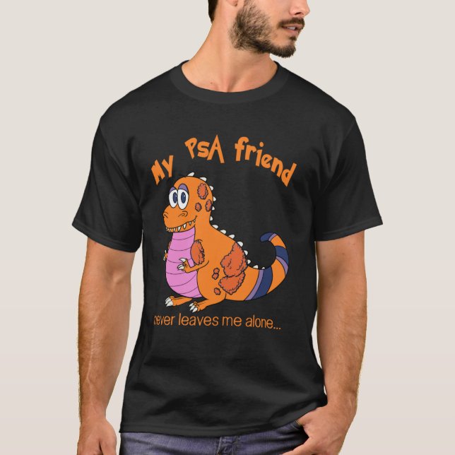 Min PSA-vän med plåster Psoriasis Artrit C T Shirt (Framsida)