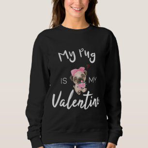 Min pug är min Alla hjärtans, Pug hund älskare, en T Shirt