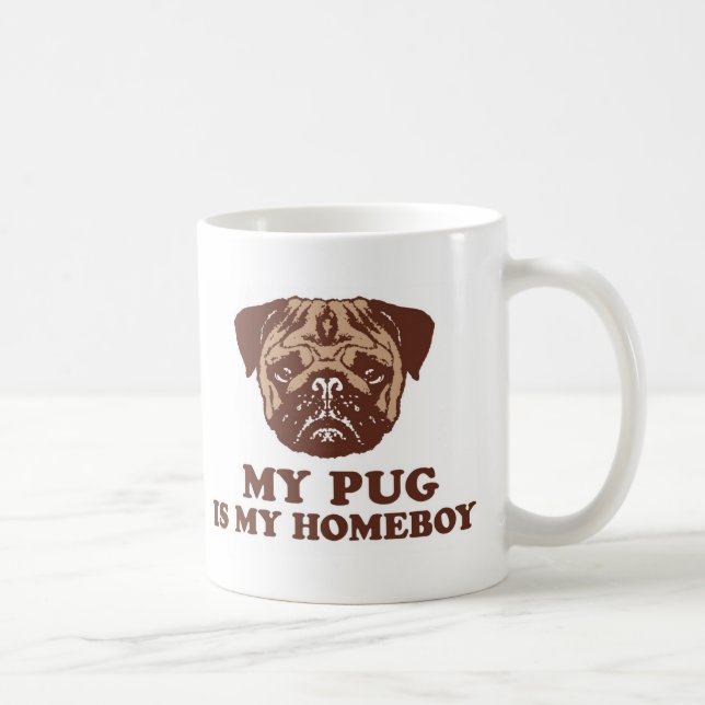 Min Pug är min Homeboy Kaffemugg (Höger)