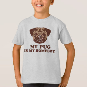 Min Pug är min Homeboy Tee