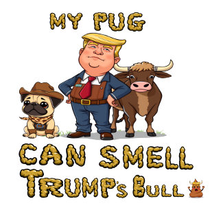 Min pug kan göra en stor trumpy-bugg t shirt