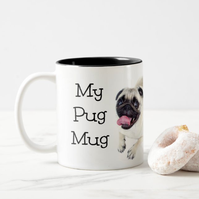 Min Pug Mugg Cute Hund Mugg (Med munk)