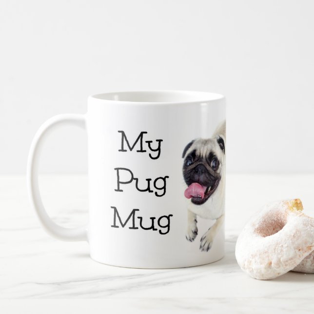 Min Pug Mugg Cute Hund Mugg (Med munk)