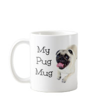 Min Pug Mugg tvåsidig cute Hund Gift Idea