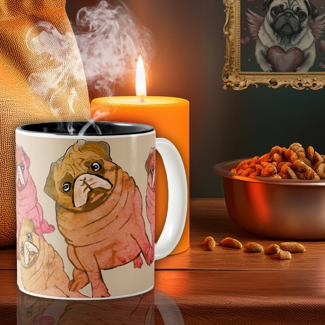 Min Pug saknas Två-Tonad Mugg (Skapare uppladdad)