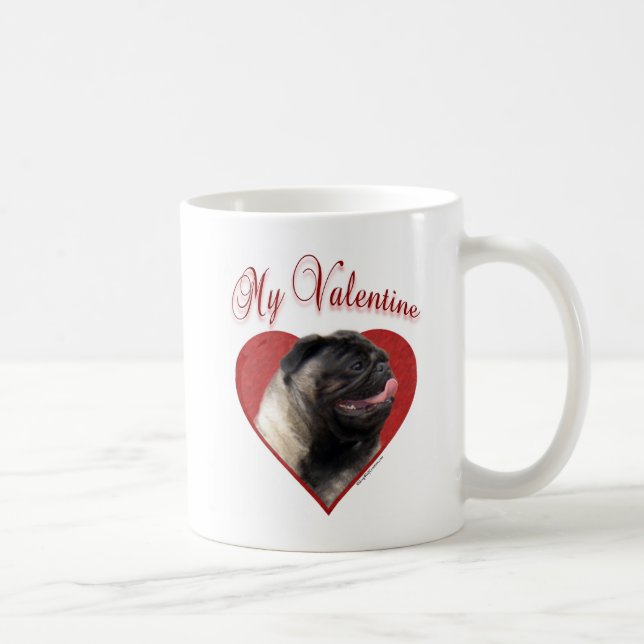 Min Pug Valentine Kaffemugg (Höger)