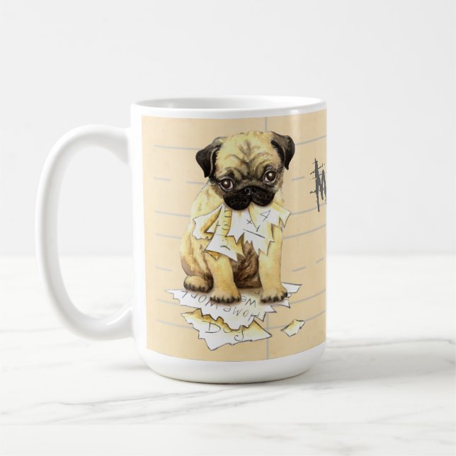 Min Pugg Ate Min hemläxa Kaffemugg (Vänster)