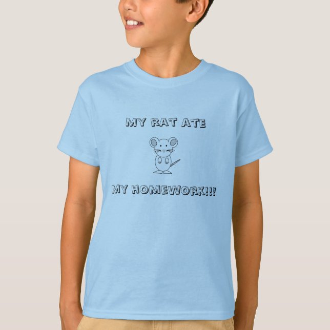 Min Råtta Tee Shirt (Framsida)
