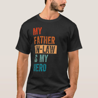 Min rättsliga Far är min Hero Retro Manar Fars dag T Shirt