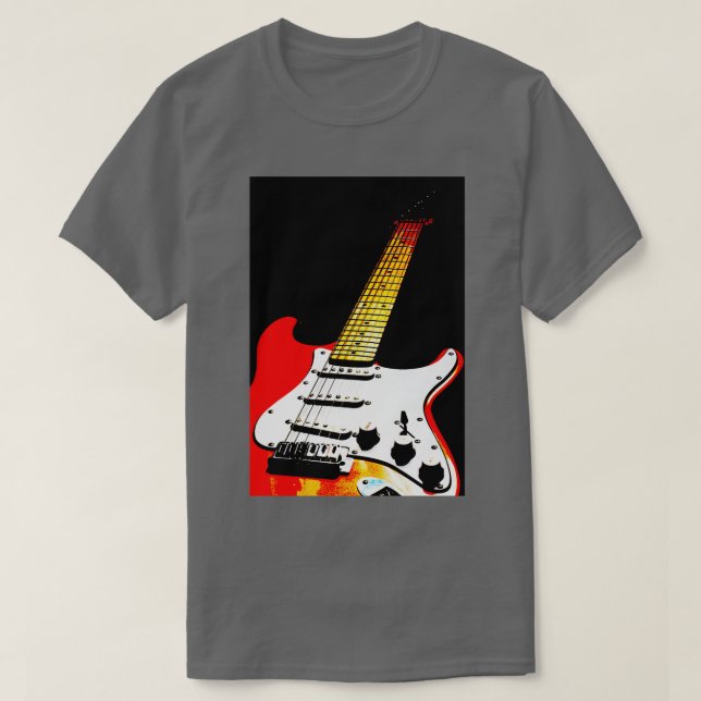 Min Red Guitar 4 T Shirt (Design framsida)