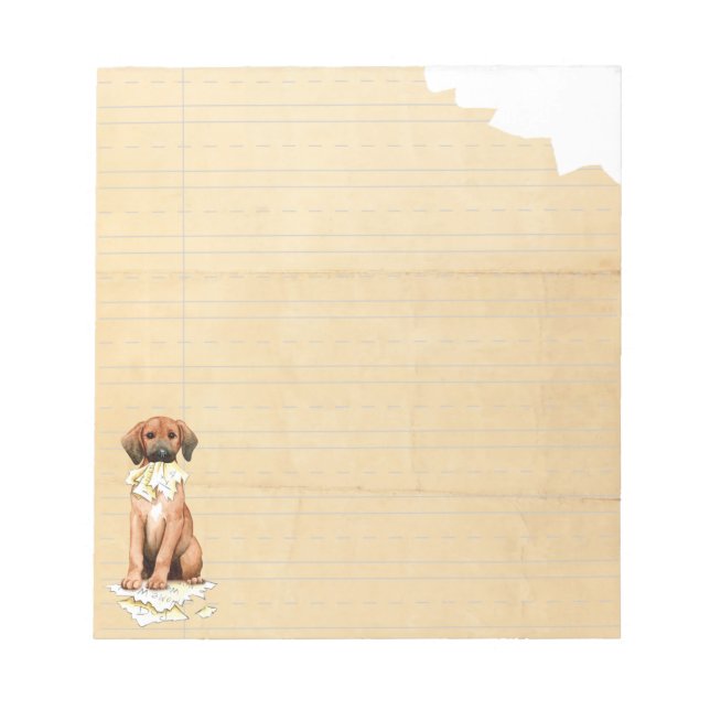 Min Redbone Ate Min hemläxa Anteckningsblock (Framsida)