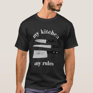 Min Regler Hem Cook Baker Knivar T Shirt