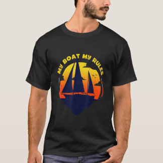Min Regler kapten Boating Pontoon T Shirt