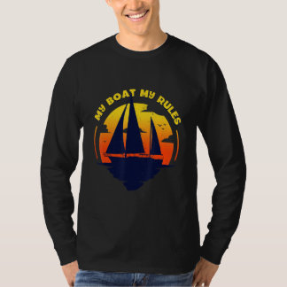 Min Regler kapten Boating Pontoon T Shirt