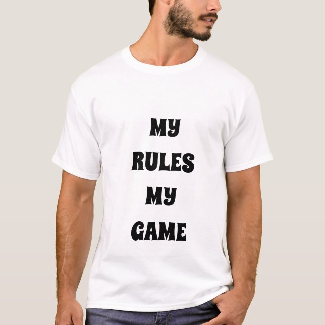 MIN REGLER, MIN GAME INtresting Sigma T-Shirt (Framsida)