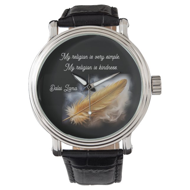 Min religion är enkel, min religion är Kindness Armbandsur (Framsida)