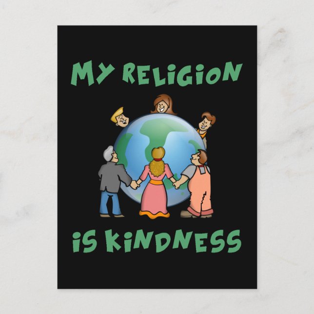 Min religion är Kindness Vykort (Framsida)