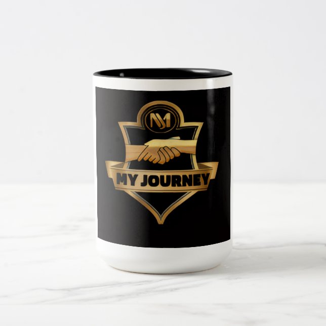 Min resa kaffemug Två-Tonad mugg (Center)