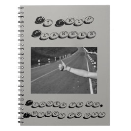 Min resa-planerare - ställen att gå, sak att se anteckningsbok med spiral