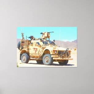 MIN-RESISTENT AMBUSH-SKYDDAT FORDON 40 x 60 Canvastryck