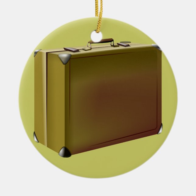 Min resväska packas! julgransprydnad keramik (Framsidan)