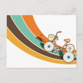 Min retro-cykel vykort