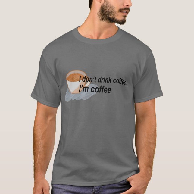 Min retrokaffe t shirt (Framsida)