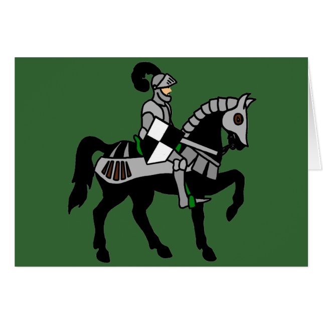 Min riddare hälsningskort (Framsidan Horizontal)