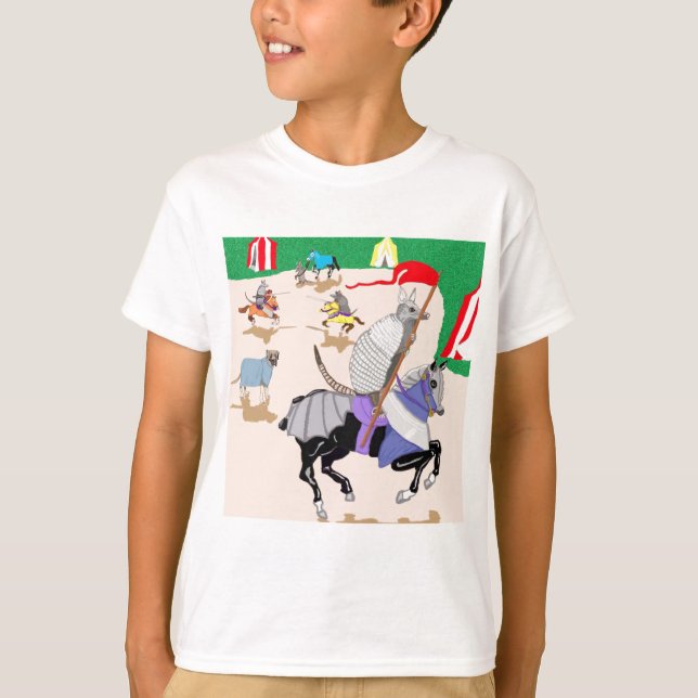 Min riddare i glänsande Armor T-shirt (Framsida)