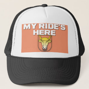Min Ride är här Bull Riding Funny Keps