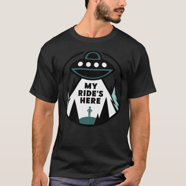 Min Ride är här T Shirt (Framsida)