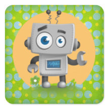 Min Robot Sticker, Glossy