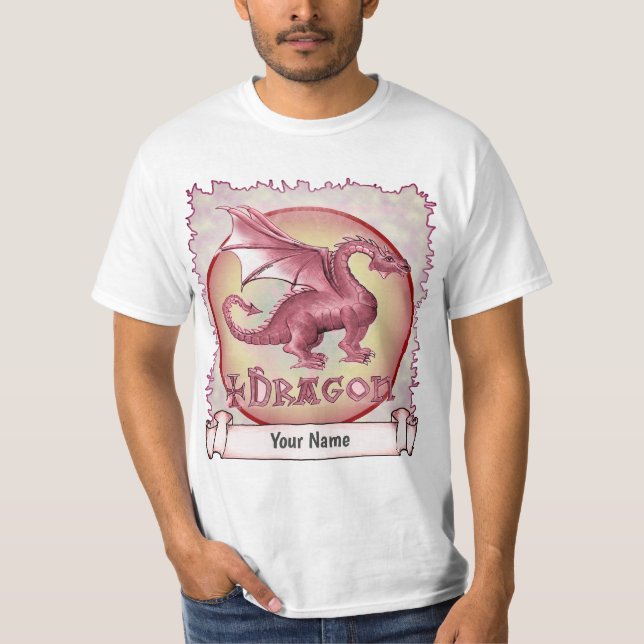 Min röda drake t shirt (Framsida)