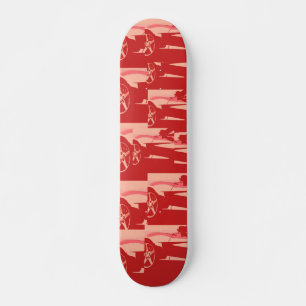 Min röda korvette skateboard bräda 20 cm