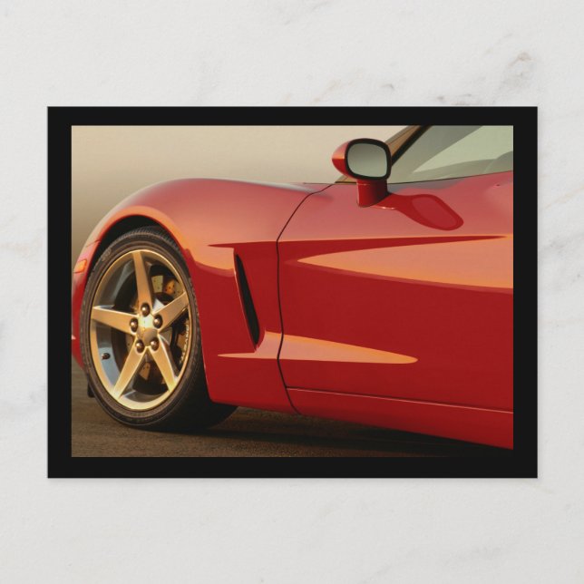 Min röda korvette vykort (Framsida)