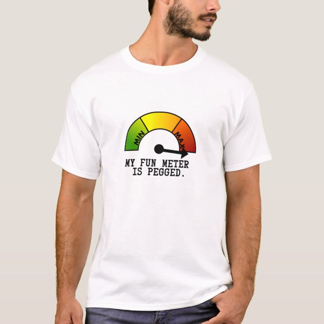 Min roligt Meter fixeras T-shirt (Framsida)