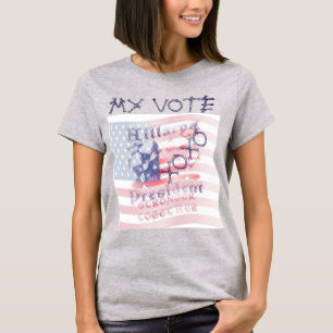 Min röst XOXO USA Hillary 4-president, amerikansk Tee Shirt