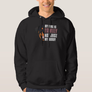 Min Rottweiler är Family 15 Hoodie