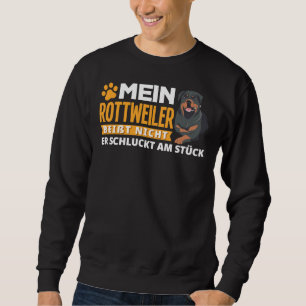Min Rottweiler Sväljer Bita i ett Biet Lång Ärmad Tröja