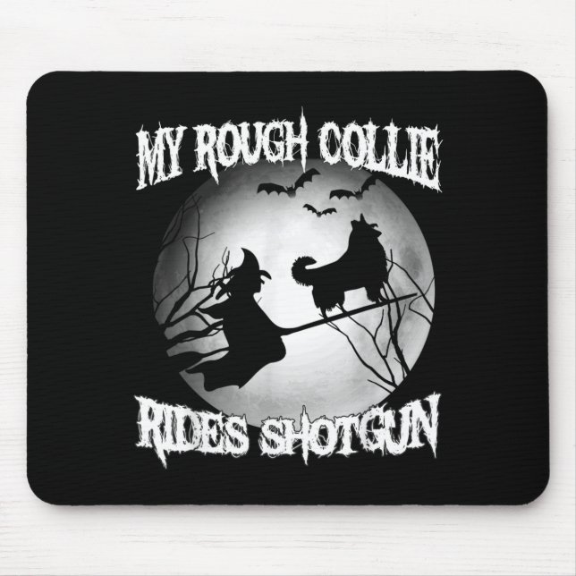 Min Rough Collie Rides Shot Halloween Musmatta (Framsidan)