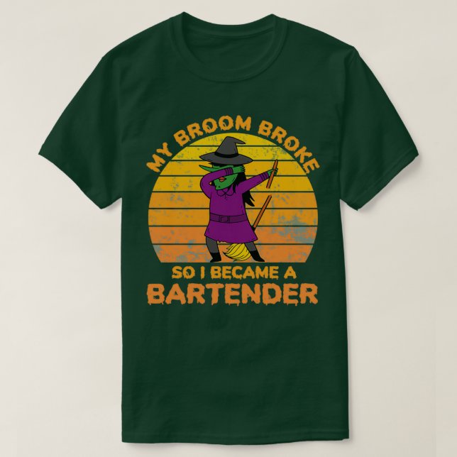 min rumpa fattig så jag blev bartender t shirt (Design framsida)