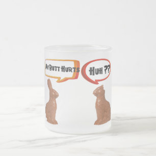 Min rumpa ontr lustig lera frostad glasmugg