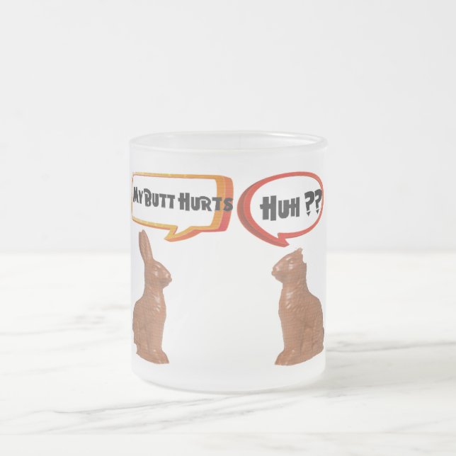 Min rumpa ontr lustig lera frostad glasmugg (Center)