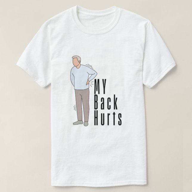Min rygg Ontr ett relaterat obehag T Shirt (Design framsida)