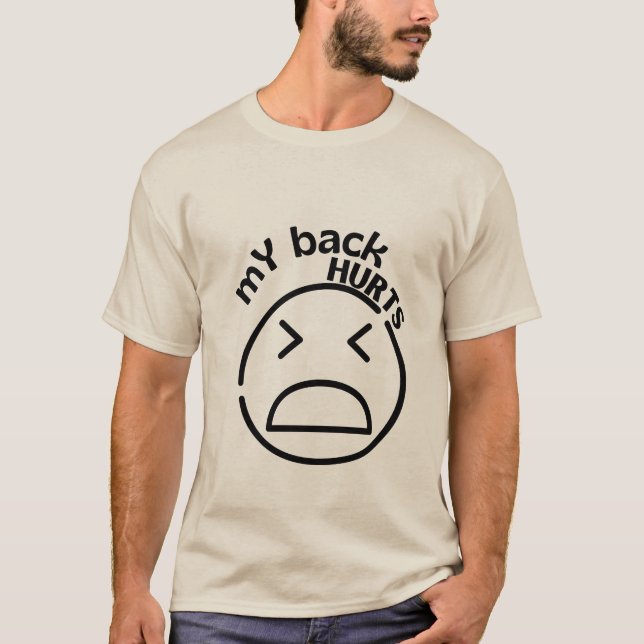 Min rygg Ontr ett relaterat obehag T Shirt (Framsida)