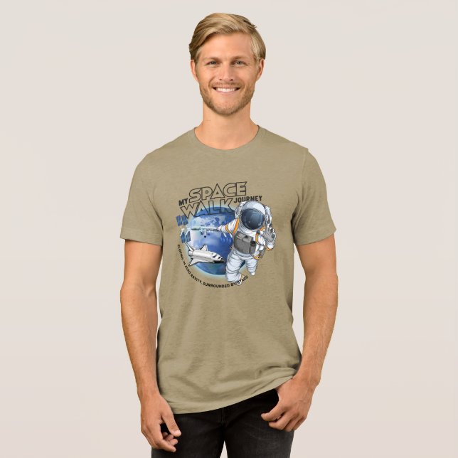 Min rymdpromenadresa | Män  T Shirt (Framsida Full)
